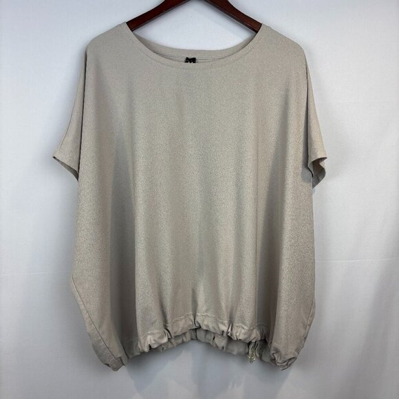 MarlaWynne Boxy Drawstring Hem Dolman Sleeve Top. - Picture 1 of 7